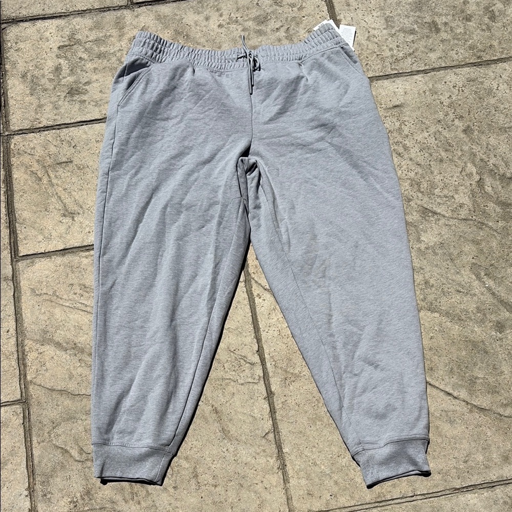 Ideology Gray Joggers with Relaxed Fit and Cuffed Ankles